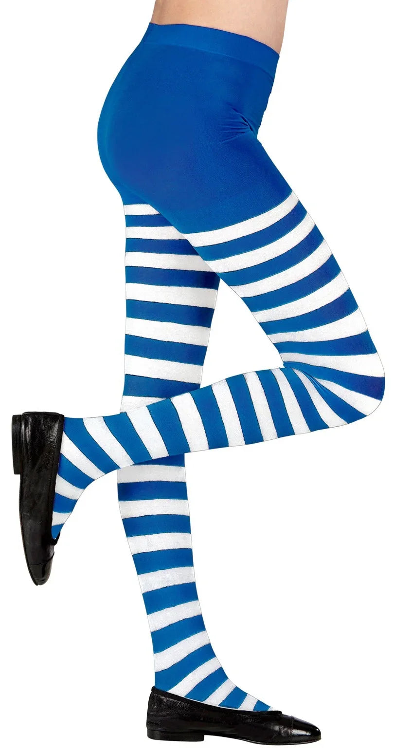 Pantys con Rayas Azules y Blancas Infantiles Medias y Pantys Widmann